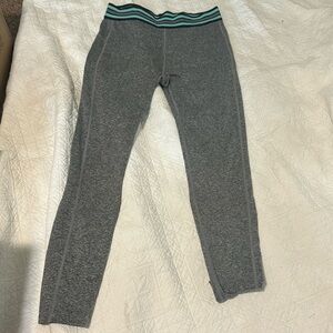 Splendid studio gray leggings with multicolored blue waist